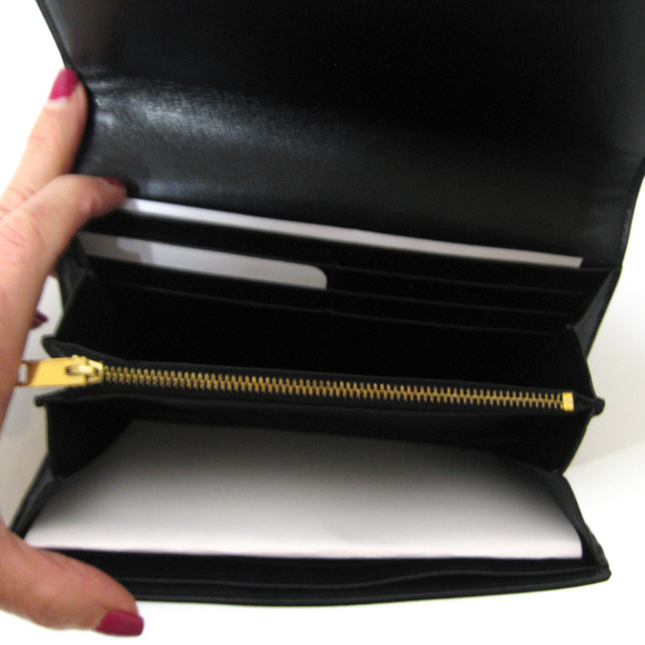 SAINT LAURENT PARIS NWT Black & Bone Large Wallet - Picture 7 of 8